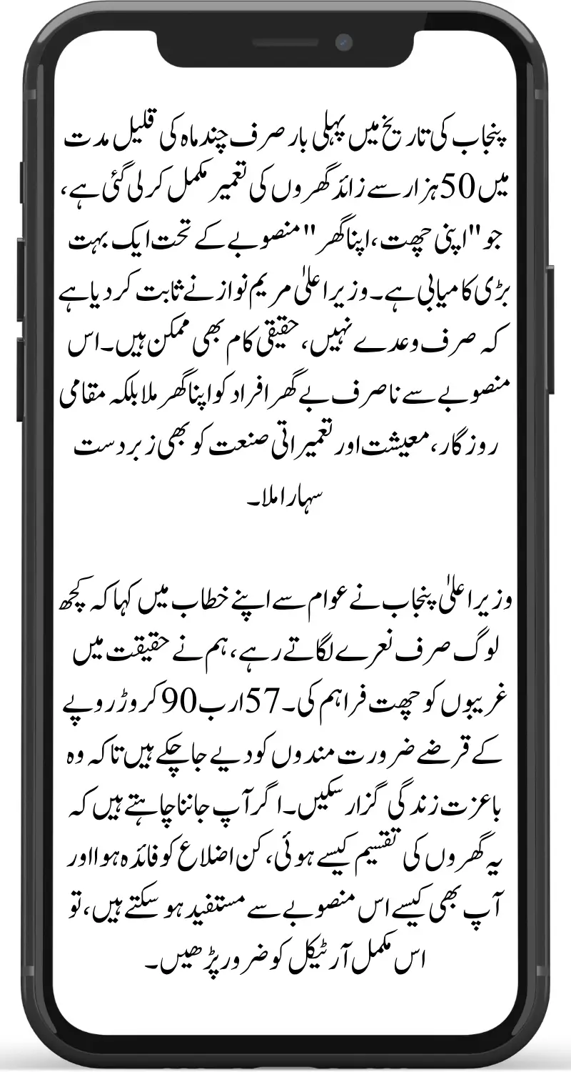 CM Maryam Nawaz Shares Historic Apni Chhat Apna Ghar Scheme Update 50,000+ Houses Completed in Punjab 