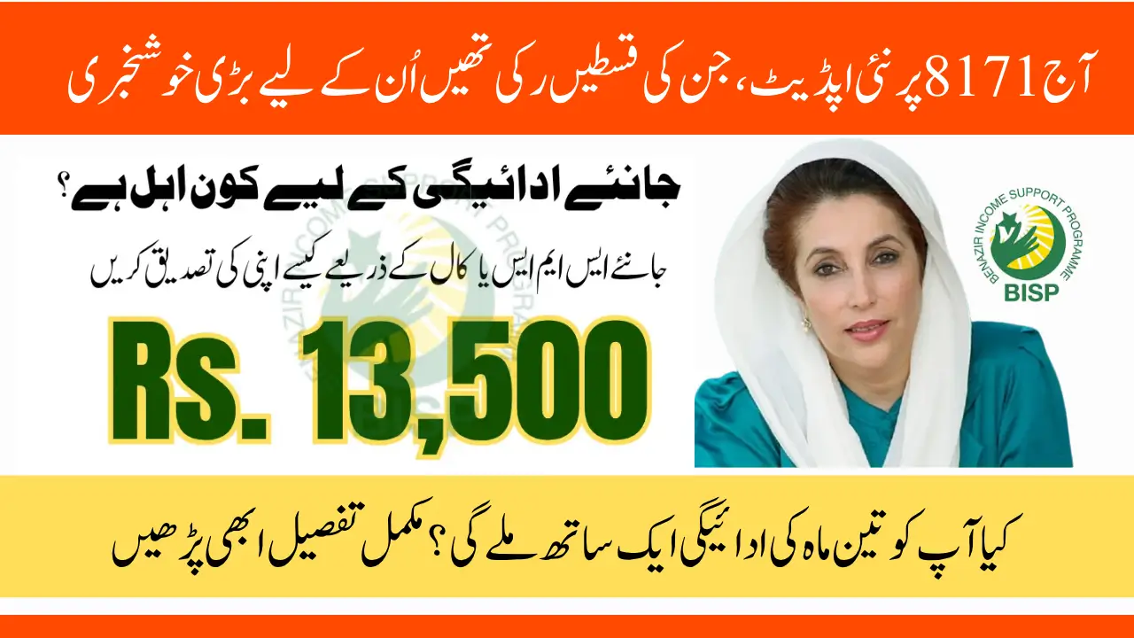 BISP 8171 Check CNIC Online to Get Instant Payment Info Aug 2025 Full Guide for Eligible Families